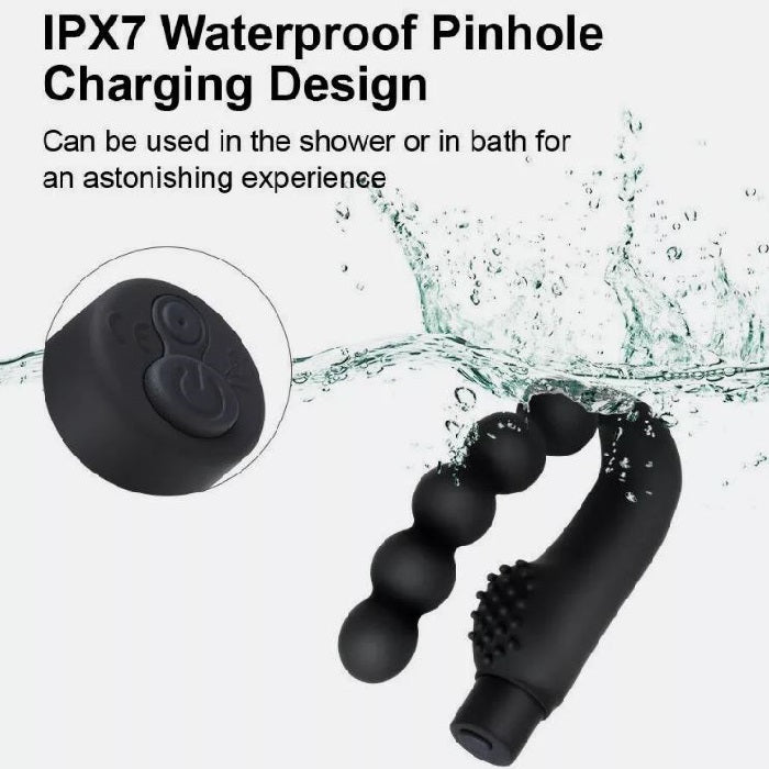 10 Speed Prostate Massager Anal Vibrating Beads Male Sex Toys