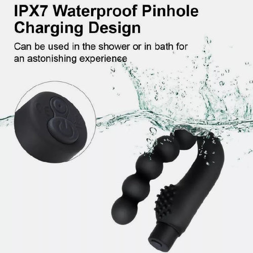 10 Speed Prostate Massager Anal Vibrating Beads Male Sex Toys