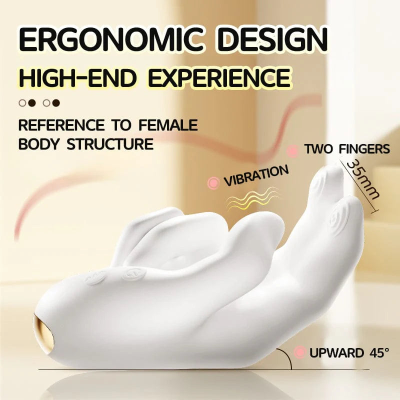 G-Spot Vibrator – Realistic Finger Flapping Clitoral Stimulator with Heating & 10 Vibration Modes.