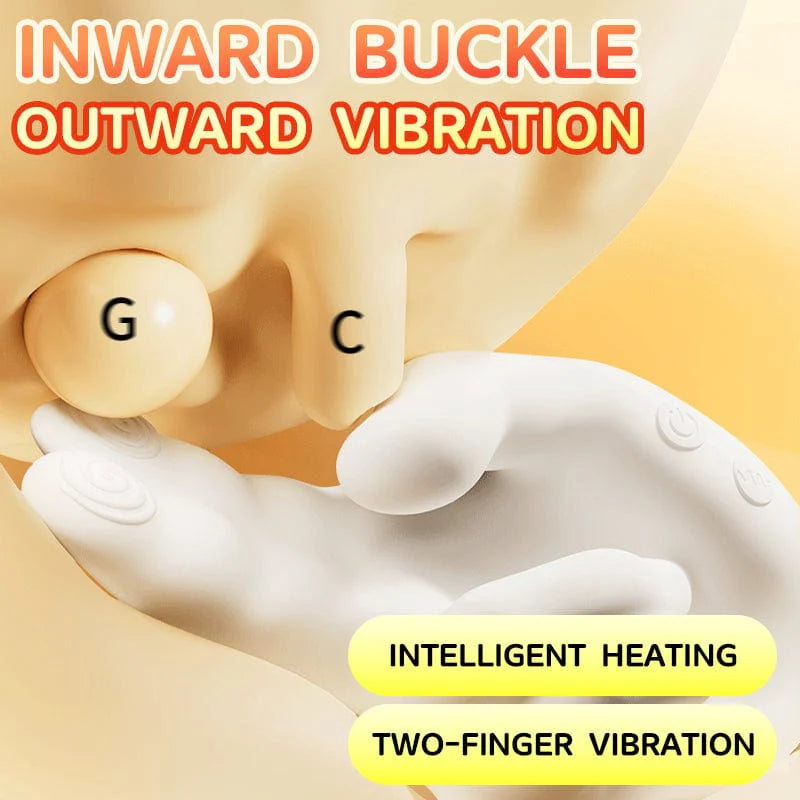 G-Spot Vibrator – Realistic Finger Flapping Clitoral Stimulator with Heating & 10 Vibration Modes.